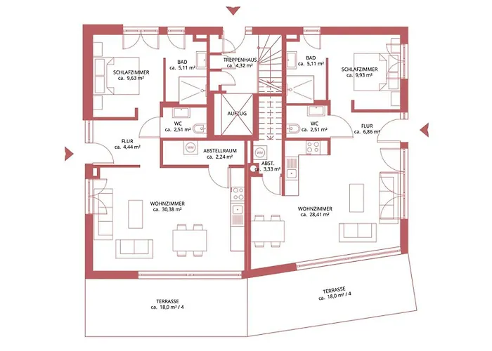 Tatil Evi Residenz - Haus Wasser - Penthouse - Sauna - Parkplatz Bad Zwischenahn